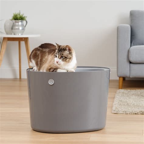IRIS USA Open Top Cat Litter Box with Shield and Scoop, Blue. . Iris cat litter box